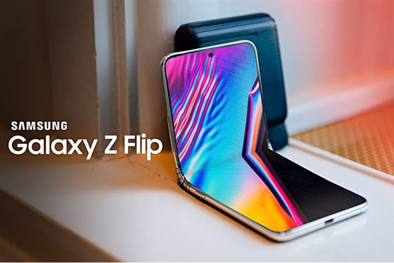 Samsung Galaxy Z Flip lộ diện đẹp lung linh