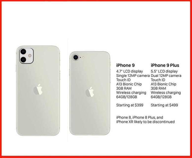 Cấu hình iPhone 9/9 Plus