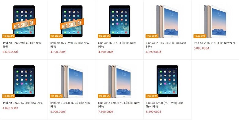 giá iPad Air