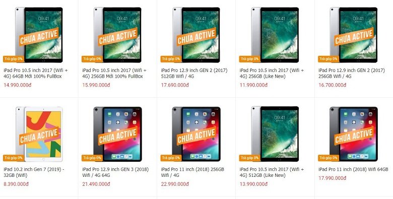 giá giá iPad Pro 1