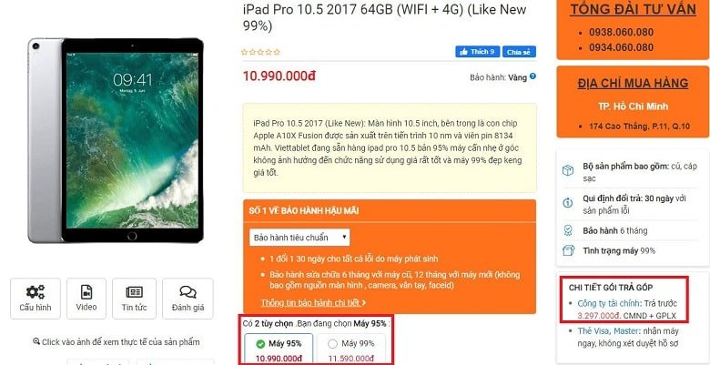 Đặt mua iPad Pro 10.5 2017