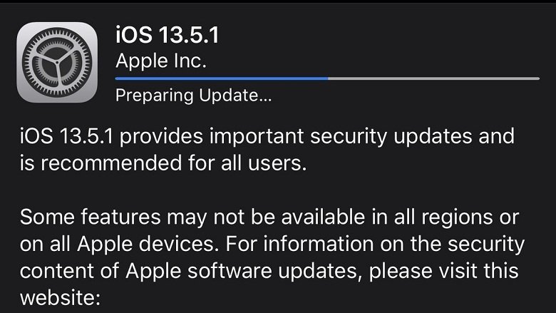 cập nhật iOS 13.5.1
