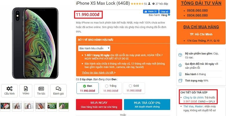 Định Nghĩa iPhone XS Max Lock