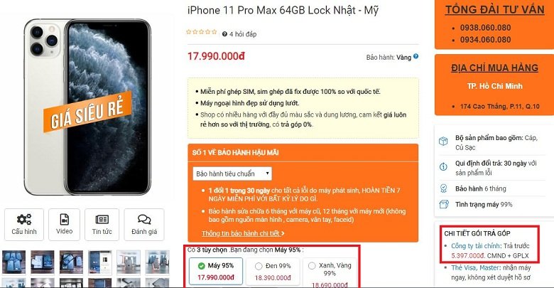 Đặt mua iPhone 11 Pro Max Lock