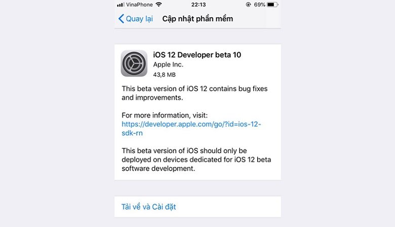 iOS 12 beta 10