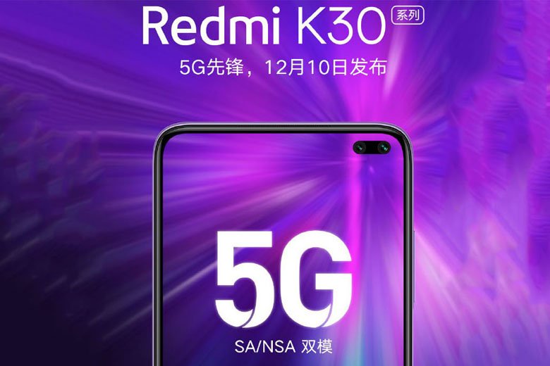 Xiaomi sẽ ra mắt Redmi K30 vào 10/12