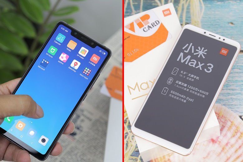So sánh Xiaomi Mi 8 SE và Xiaomi Mi Max 3