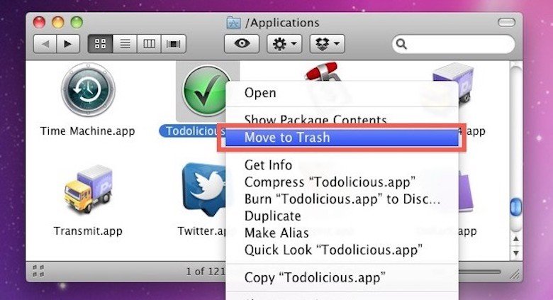 xoá ứng dụng rác trong macbook rất đơn giản