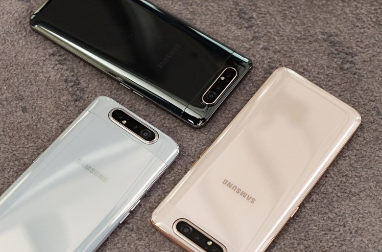 Hình ảnh 3 màu sắc trên Samsung Galaxy A80