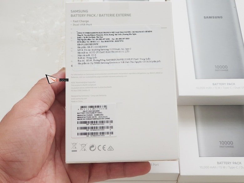 Thông số pin sạc dự phòng Samsung 10.000 mAh Type-C