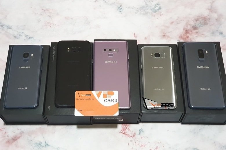 Galaxy S8, S8+, S9+, Note 8, Note 9 Mỹ Mới Fullbox cập bến Viettablet