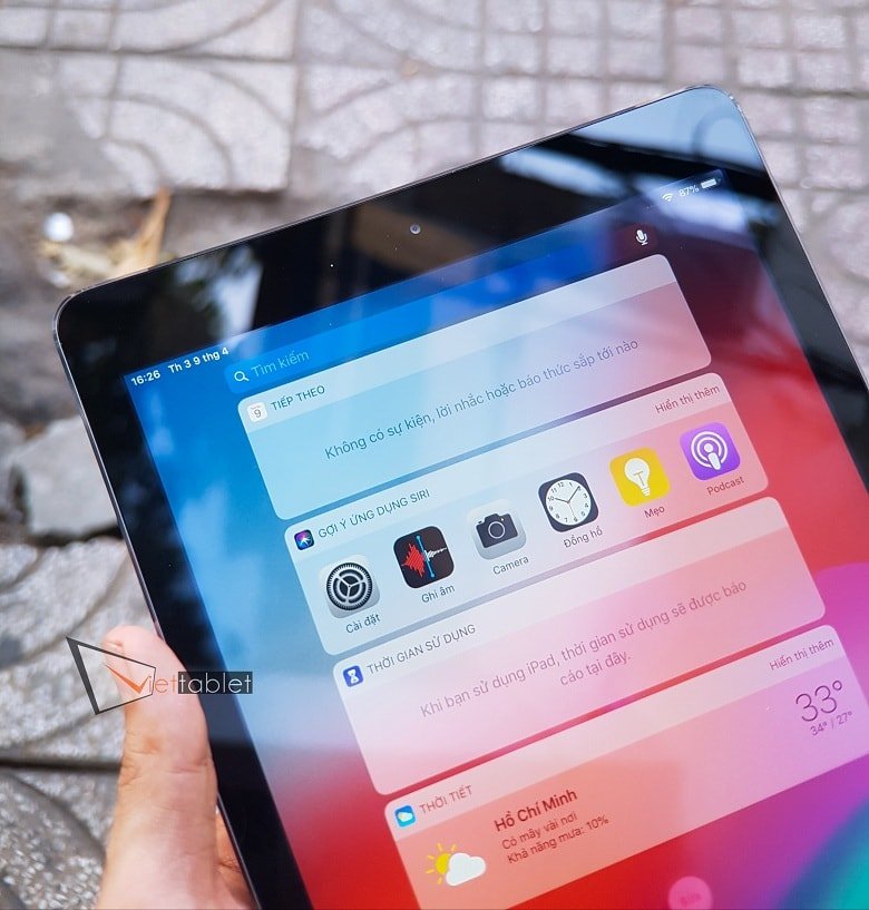 Hình ảnh cạnh trên của iPad Air 