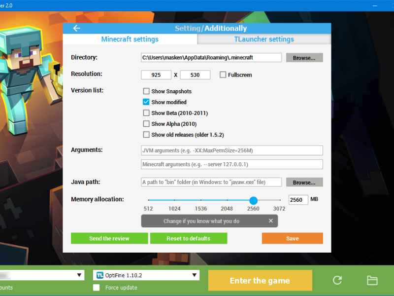 Những tính năng nổi bật của Minecraft TLauncher
