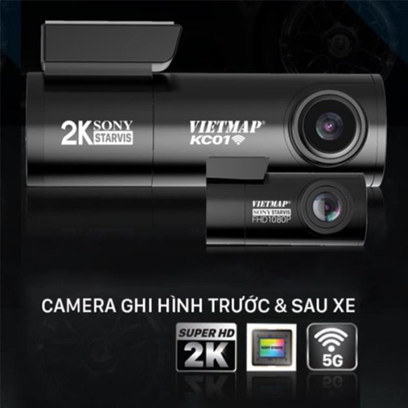 Vietmap KC01 – Camera hành trình chuyên dụng với đầy đủ tính năng cần thiết