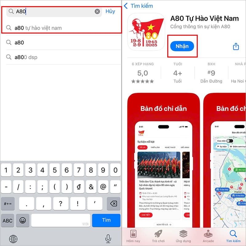 Cách tải và cài đặt ứng dụng A80