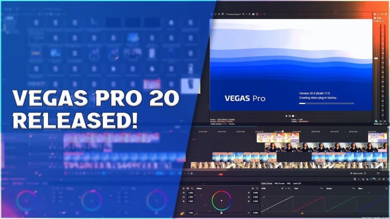 Giao diện chính của VEGAS Pro với các công cụ chỉnh sửa nổi bật