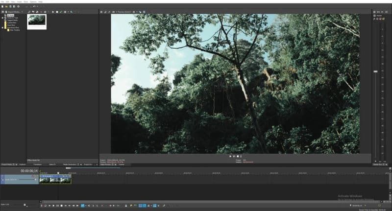 Bảng Color Grading của VEGAS Pro với các công cụ chỉnh màu sắc chi tiết