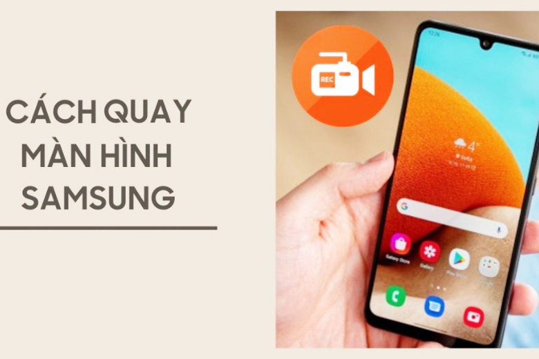 3. Cách cài đặt và tùy chỉnh khi quay màn hình Samsung A22 5G